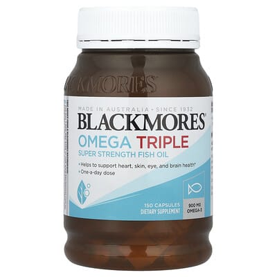 Omega Triple, высокоэффективное рыбье масло, 900 mg, 150 капсул