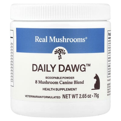 Добавка Daily Dawg™, 8 Mushroom Canine Blend, For Dogs, 2.65 oz (75 g)