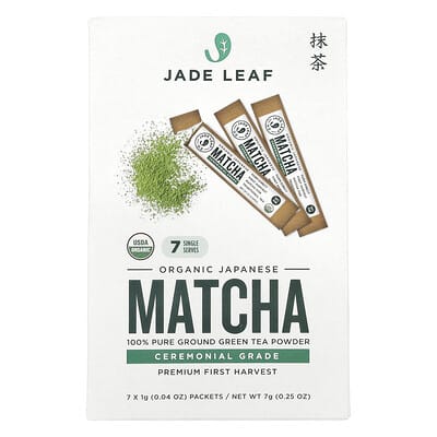 Organic Japanese Matcha, 7 Packets, 0.04 oz (1 g) Each