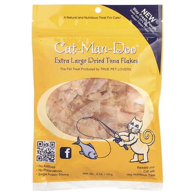 Сушеные хлопья тунца Extra Large для кошек, 0.5 oz (14 g)