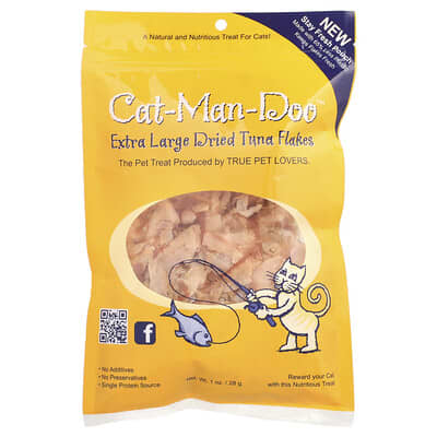 Сушеные хлопья тунца Extra Large для кошек, 1 oz (28 g)