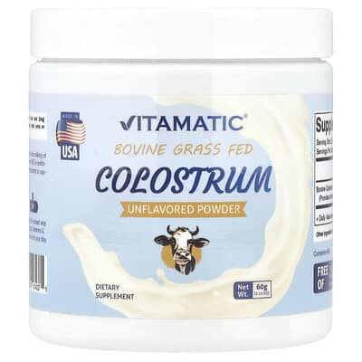 Коровье бесприкормное молозиво, без вкуса, 2.11 oz (60 g)