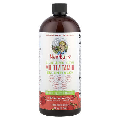 Мультивитамины MaryRuth's Liquid Morning Essentials+, Strawberry, 887 ml