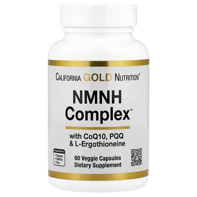 NMNH Complex с CoQ10, PQQ и L-Ergothioneine, 60 вегетарианских капсул