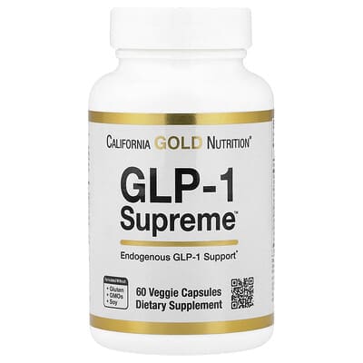 GLP-1 Supreme™, с Akkermansia, берберин, кверцетин и куркумин, 60 вегетарианских капсул