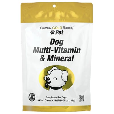 California Gold Nutrition Мультивитамины для собак 60 Soft Chews