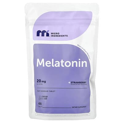 Мелатонин, Strawberry, 20 mg, 400 таблеток