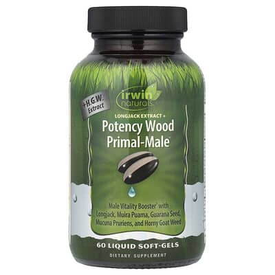 Irwin Naturals Potency Wood Primal-Male™, 60 жидких капсул