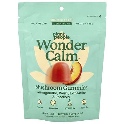 WonderCalm® Грисси с грибами, летний персик, 60 штук