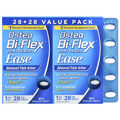 Osteo Bi-Flex Joint Health, Advanced Triple Action, 2 упаковки по 28 мини-таблеток