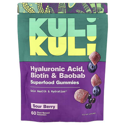 Мармелад Superfood Gummies, Sour Berry, 60 Plant-Based Gummies