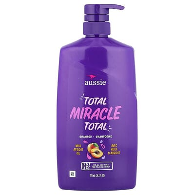 Total Miracle, шампунь с маслом абрикоса, для всех типов волос, 26.2 fl oz (778 ml)