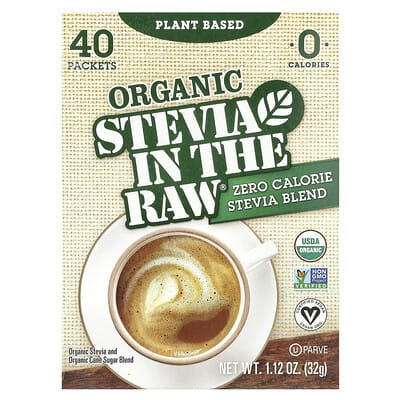 Органический подсластитель Stevia In The Raw®, Zero Calorie Stevia Blend, 40 пакетиков, 1.12 oz (32 g)