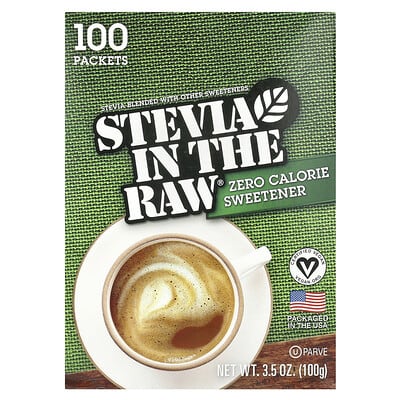 Подсластитель Stevia In The Raw®, без калорий, 100 пакетиков, 3.5 oz (100 g)