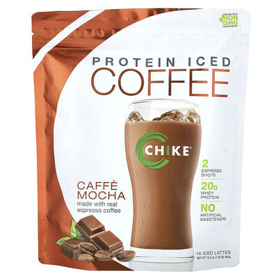 Протеиновый айс-кофе, Caffe Mocha, 16.3 oz (462 g)