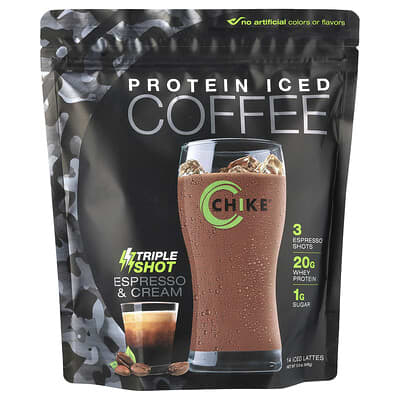 Кофе Iced Coffee Protein, Triple Shot, Espresso & Cream, 15.8 oz (448 g)