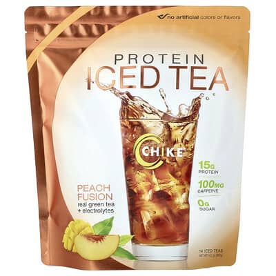 Chike Nutrition Протеиновый айс-ти, Peach Fusion, 10.1 oz (287 g)