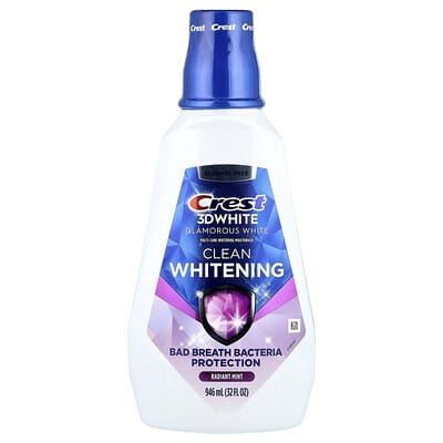 Ополаскиватель для рта Crest 3D White Multi-Care Clean, Glamorous White, Radiant Mint, 946 ml