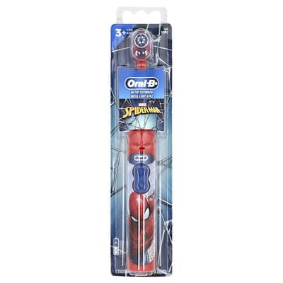 Battery Toothbrush, Soft, 3+ Yrs, Spider-Man, 1 Toothbrush