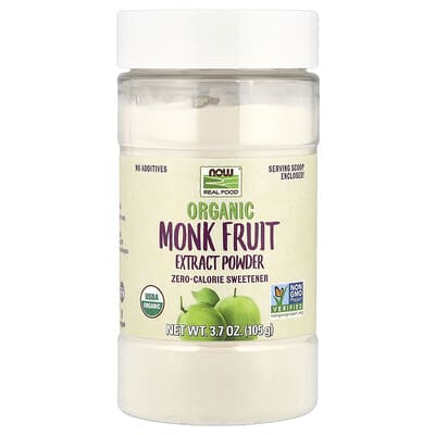 Organic Monk Fruit Extract Powder, Zero-Calorie Sweetener, 3.7 oz (105 g)