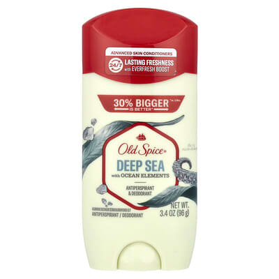 Old Spice Дезодорант-антиперспирант Deep Sea with Ocean Elements, 3.4 oz (96 g)