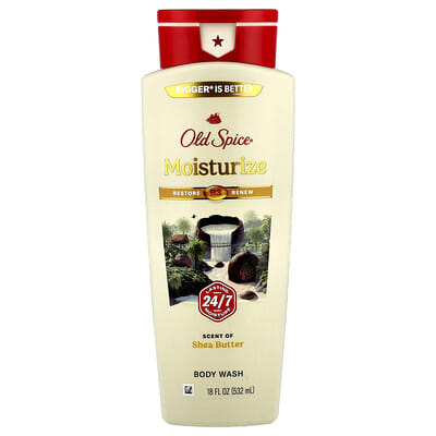 Old Spice Гель для душа, увлажняющий, Shea Butter, 532 ml