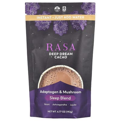 Rasa смесь для сна с адаптогенами и грибами, Deep Dream Cacao, 6.77 oz (192 g)