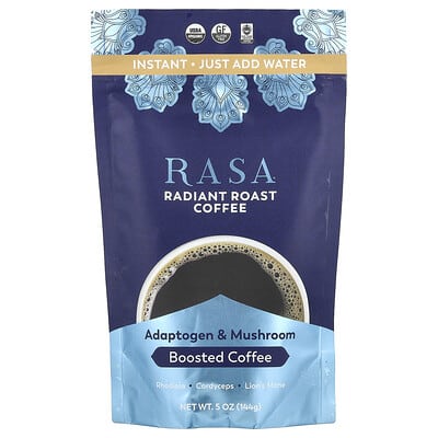 Adaptogen & Mushroom Boosted Coffee, Instant, Radiant Roasted Coffee, 5 oz (144 g)