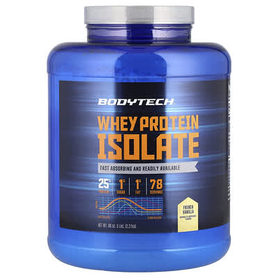 Изолят сывороточного протеина BodyTech French Vanilla, 5 lbs (2.27 kg)