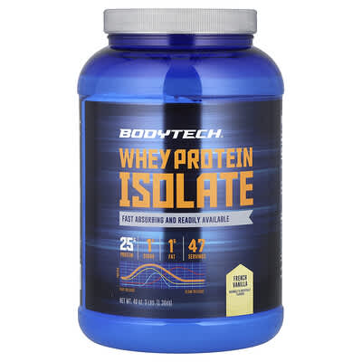 Изолят сывороточного протеина Whey Protein Isolate, French Vanilla, 3 lbs (1.36 kg)