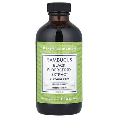 Экстракт черной бузины Sambucus, без спирта, 8 fl oz