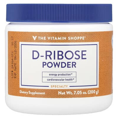 Порошок D-Ribose, 7.05 oz (200 g)