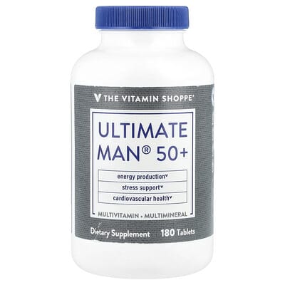 Мужские витамины Ultimate Man® 50+, Multivitamin & Multimineral, 180 Tablets