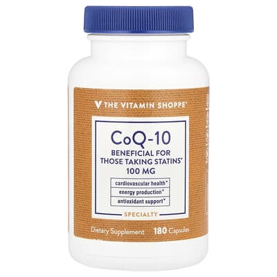 CoQ-10, 100 mg, 180 капсул