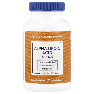 Альфа-липоевая кислота, 600 mg, 120 растительных капсул