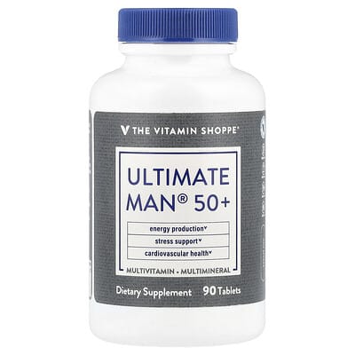 The Vitamin Shoppe Ultimate Man® 50+, Мультивитамины и минералы, 90 таблеток