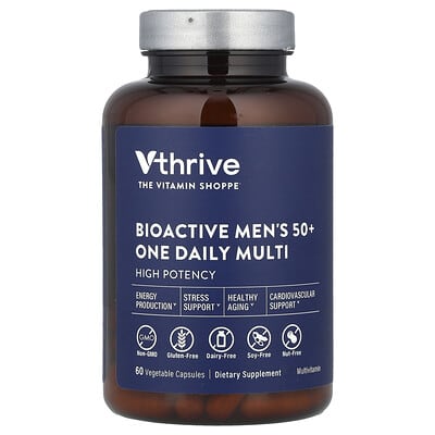 Bioactive Men's 50+ One Daily Multi, 60 Vegetable Capsules