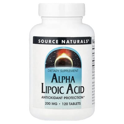 Alpha Lipoic Acid, 200 mg, 120 таблеток