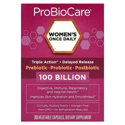 Женский пробиотик ProBioCare, 100 миллиардов, 30 капсул