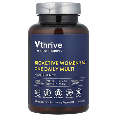 Мультивитамины Bioactive Women's 50+ One Daily, 30 вегетарианских капсул
