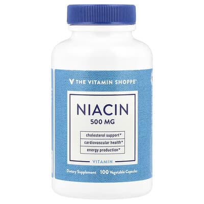Niacin, 500 mg , 100 Vegetable Capsules