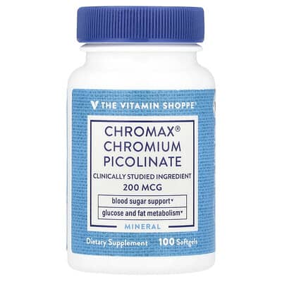 Chromax® Chromium Picolinate, 200 mcg, 100 Softgels