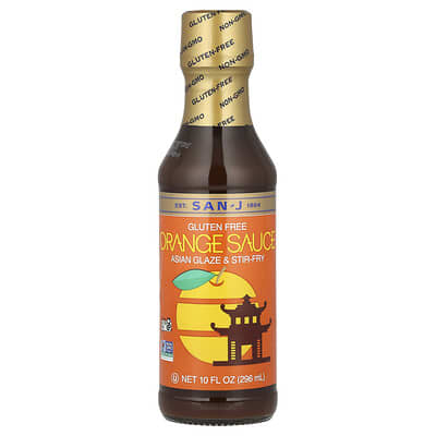 Азиатский соус San-J для глазировки и стир-фрай, без глютена, 10 fl oz (296 ml)