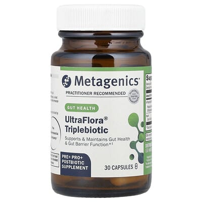 Пробиотик UltraFlora® Triplebiotic, Gut Health, 30 Capsules