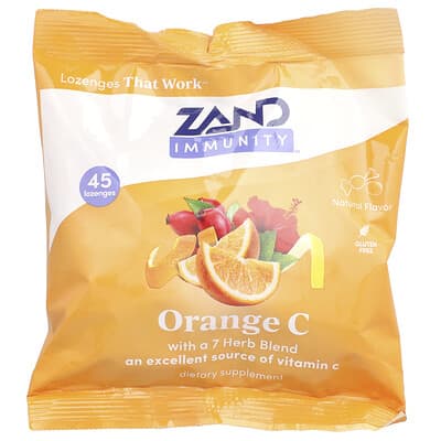 Immunity, Orange C, Natural, 45 Lozenges