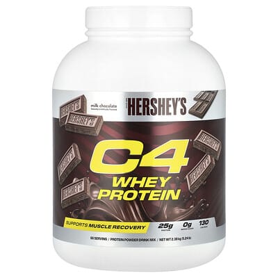 C4® Whey Protein, Hershey's Milk Chocolate, 5.24 lb (2.38 kg)