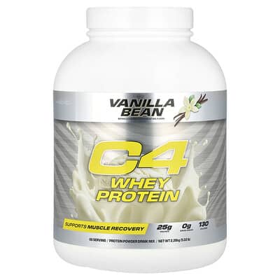 C4® протеин Whey Protein, ваниль, 5.02 lb (2.28 kg)
