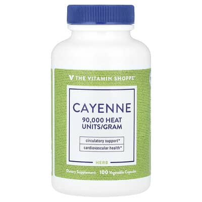 The Vitamin Shoppe Cayenne, 100 растительных капсул (450 mg per Capsule)