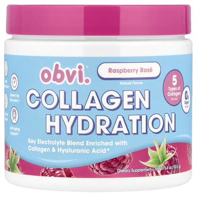 Obvi Collagen Hydration, малина и роза, 5.4 oz (152.5 g)