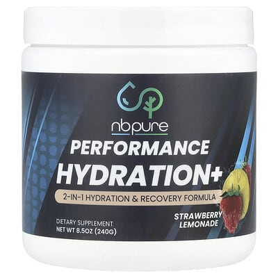 NB Pure Performance Hydration+, Strawberry Lemonade, 8.5 oz